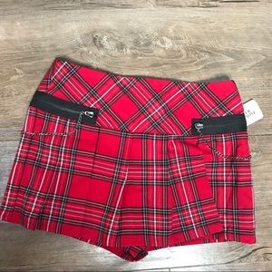 Brand new plaid clueless skort